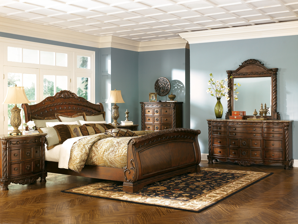 Acme Andria Queen Platform Bed in Reclaimed Oak 21290Q - Staten
