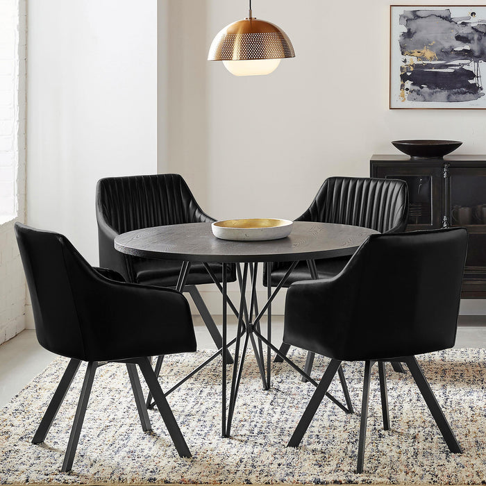 Arika Swivel Dining Arm Chair