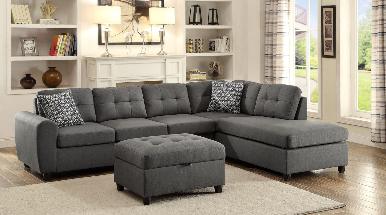 Stonenesse Sectional Sofa and Ottoman Set