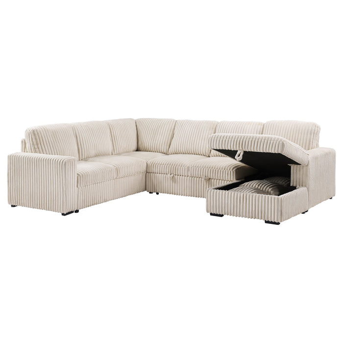 Devonshire Pull-Out Sleeper Sectional Sofa