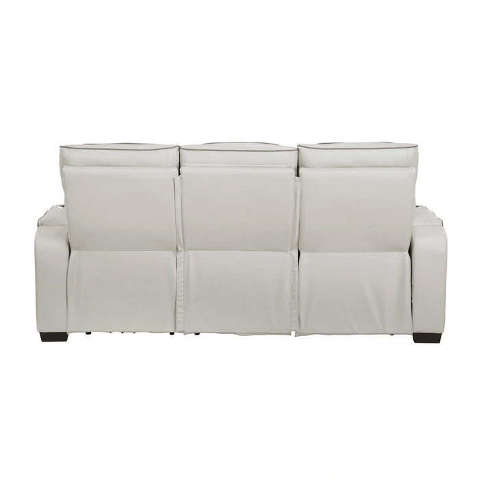 Fairway Power Double Reclining Sofa With Center Drop-Down Cup Holders