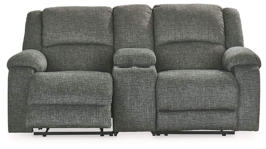 Goalie 3-Piece Reclining Loveseat with Console