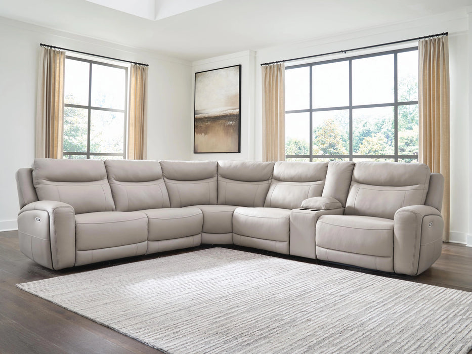 Gravier Power Reclining Sectional with Storage Console