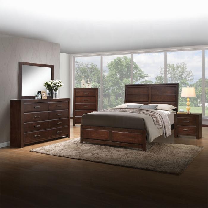 Oberreit Walnut Queen Bed