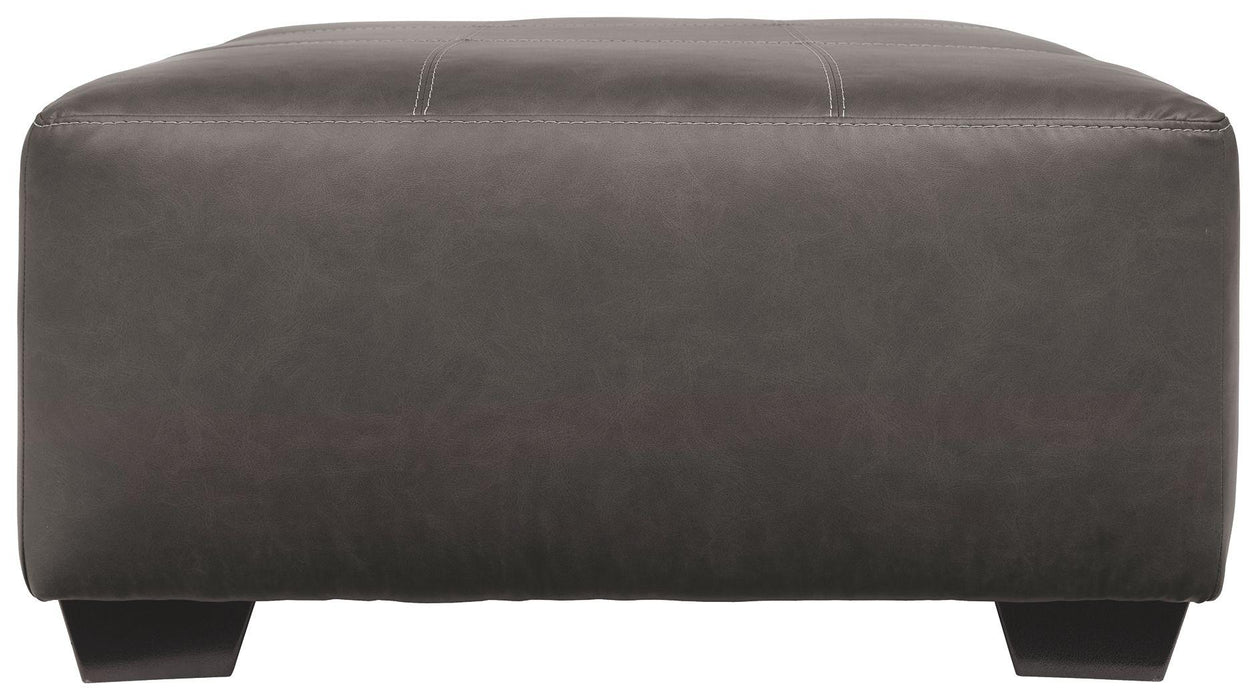 Aberton - Gray - Oversized Accent Ottoman