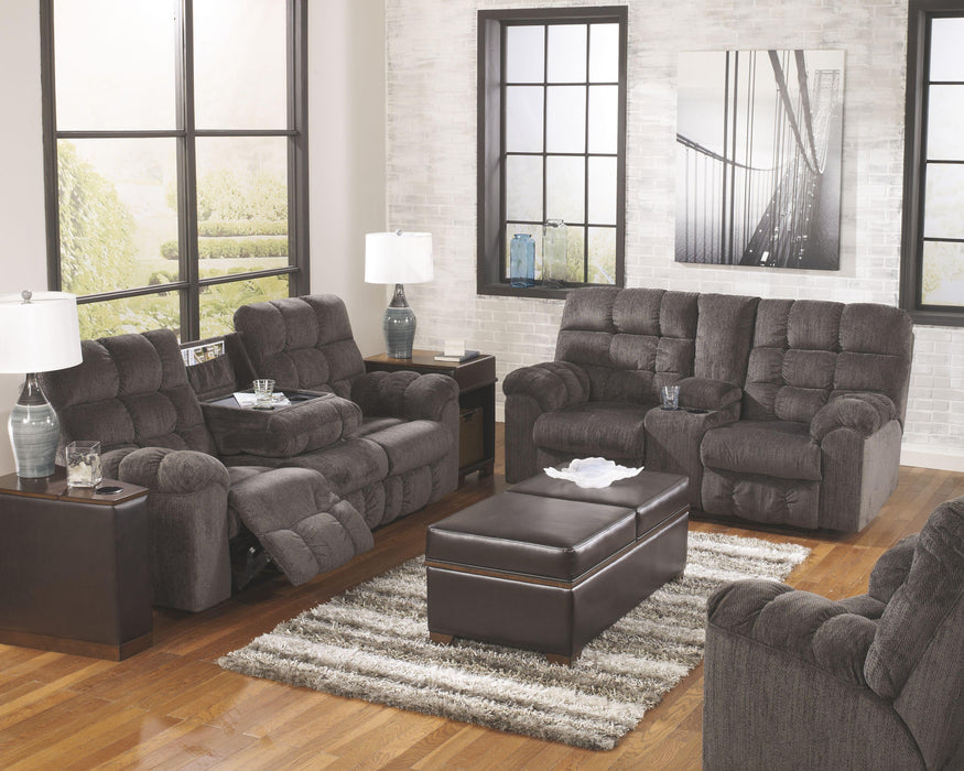 Acieona - Dbl Rec Loveseat W/console