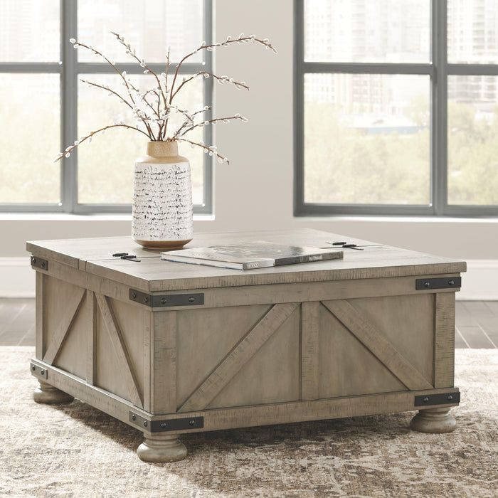 Aldwin - Cocktail Table With Storage - Square