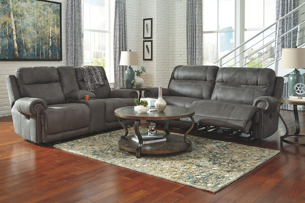 Austere - Dbl Rec Loveseat W/console