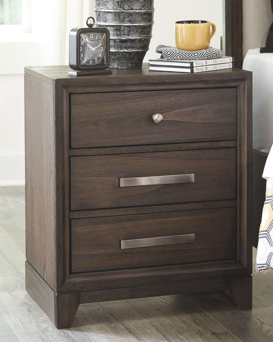 Brueban - Three Drawer Night Stand