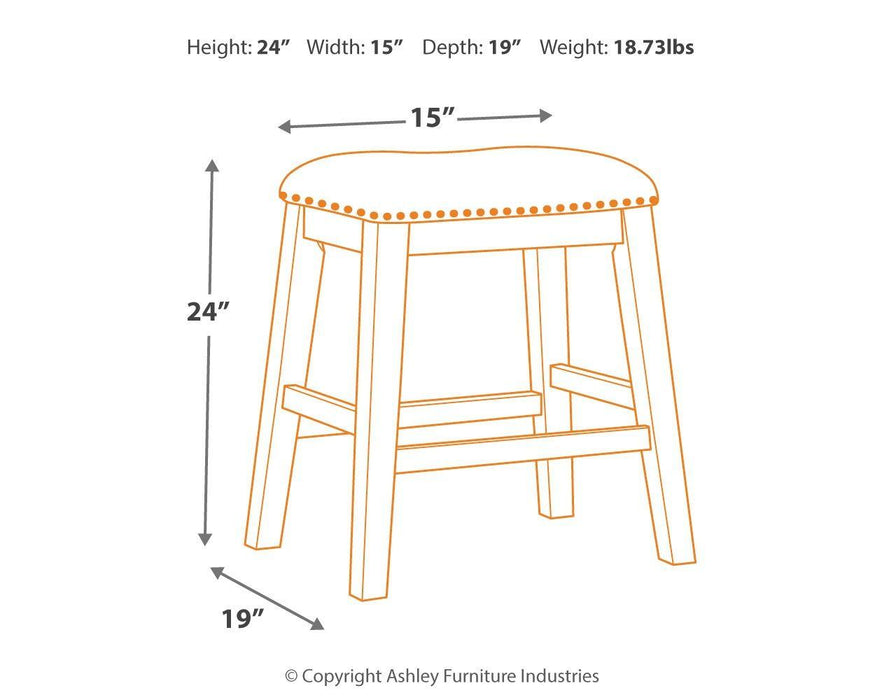 Caitbrook - Upholstered Stool (2/cn)