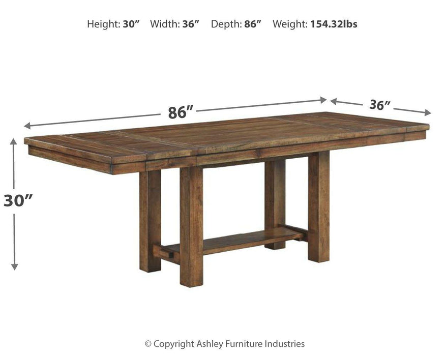 Moriville - Rect Dining Room Ext Table