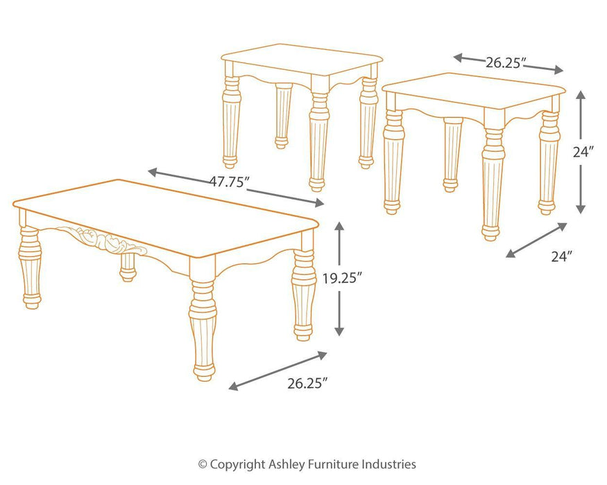 North Shore - Occasional Table Set (3/cn)