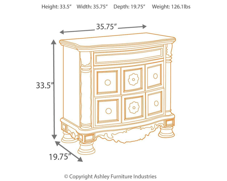 North Shore - Three Drawer Night Stand