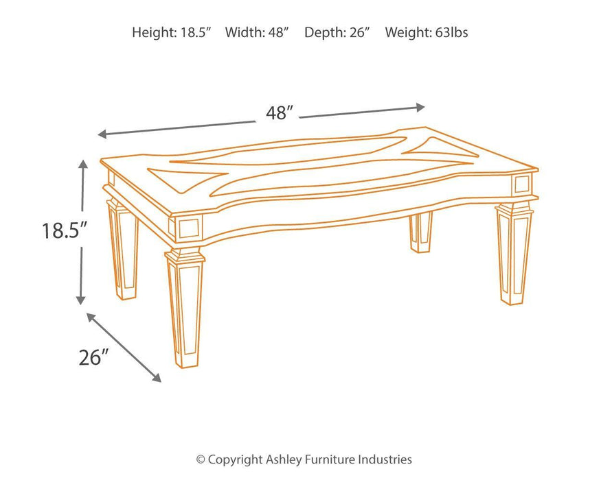 Tessani - Rectangular Cocktail Table