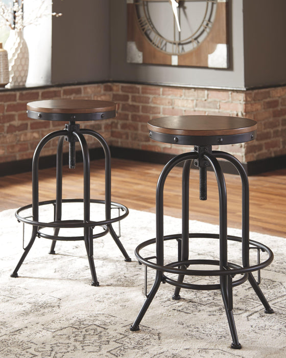 Valebeck - Tall Swivel Barstool (2/cn)