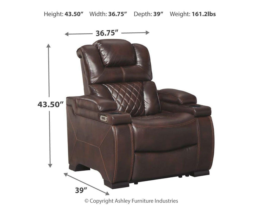 Warnerton - Pwr Recliner/adj Headrest