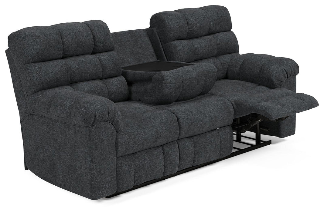 Wilhurst - Rec Sofa W/drop Down Table