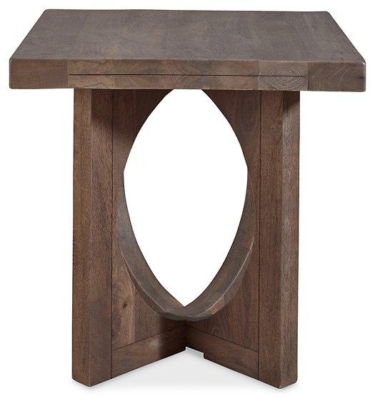 Abbianna Medium Brown End Table