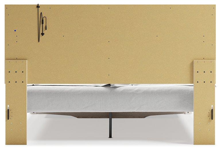 Altyra White King Upholstered Storage Bed