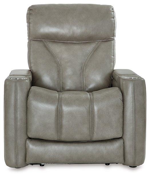 Benndale Gray Power Recliner