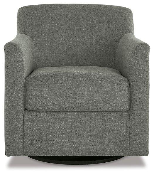 Bradney Smoke Swivel Accent Chair