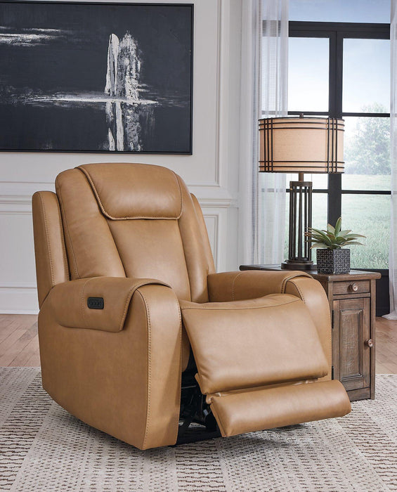 Card Player Cappuccino Power Recliner