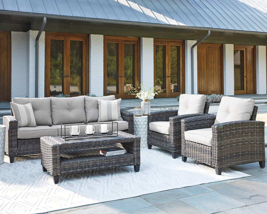 Cloverbrooke Gray 4-Piece Outdoor Conversation Set