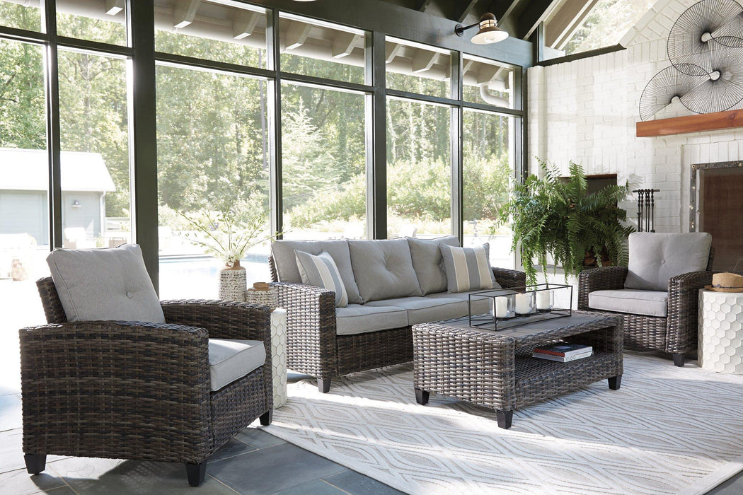 Cloverbrooke Gray 4-Piece Outdoor Conversation Set