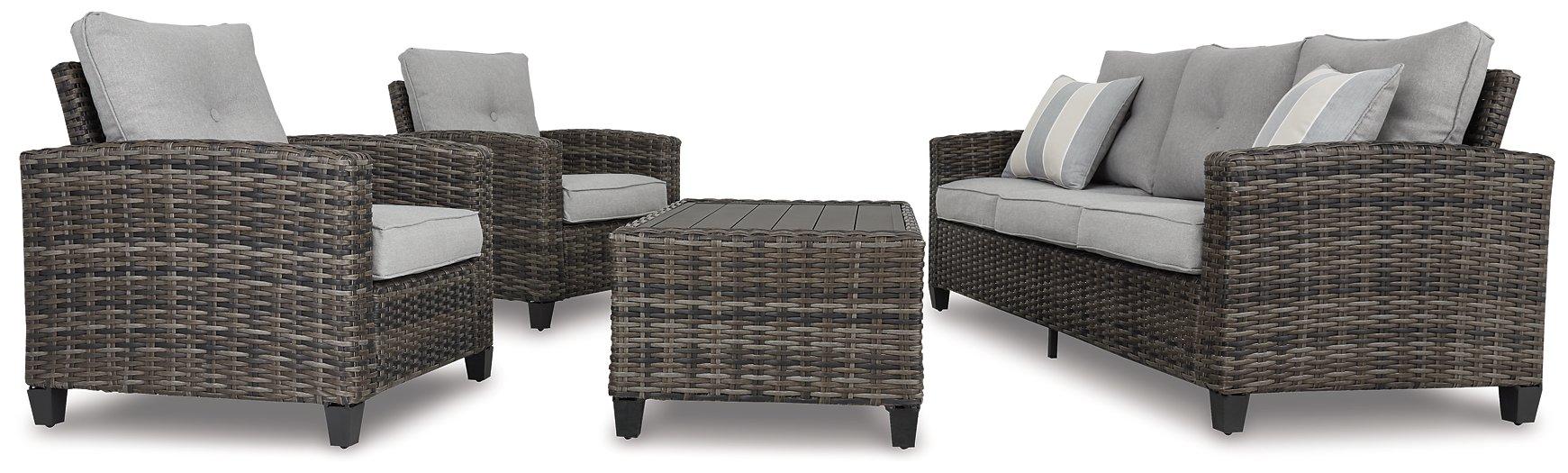 Cloverbrooke Gray 4-Piece Outdoor Conversation Set