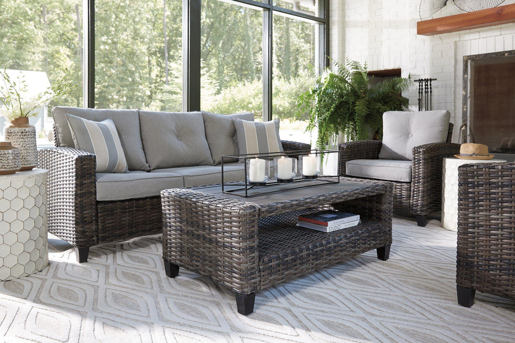 Cloverbrooke Gray 4-Piece Outdoor Conversation Set