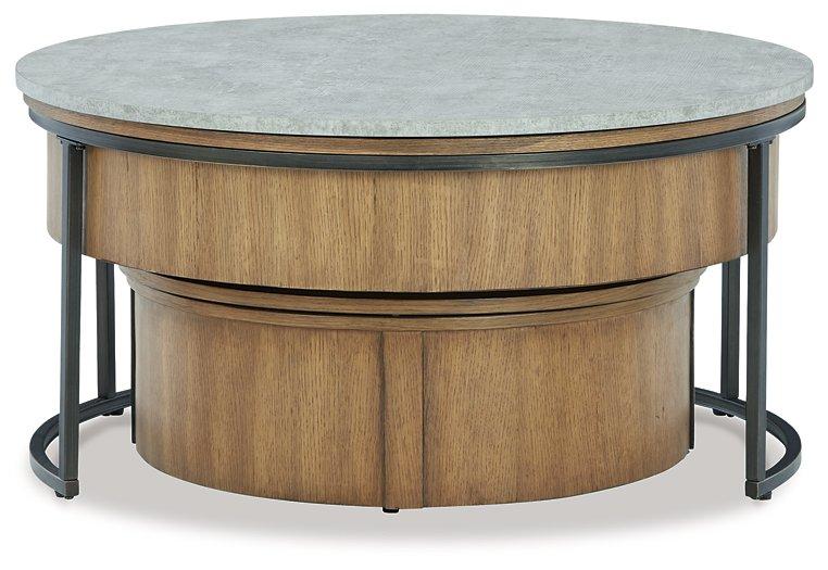 Fridley Gray/Brown/Black Nesting Coffee Table (Set of 2)