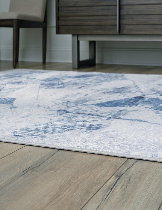 Haddam Blue/Gray/White 7'5" x 9'6" Rug