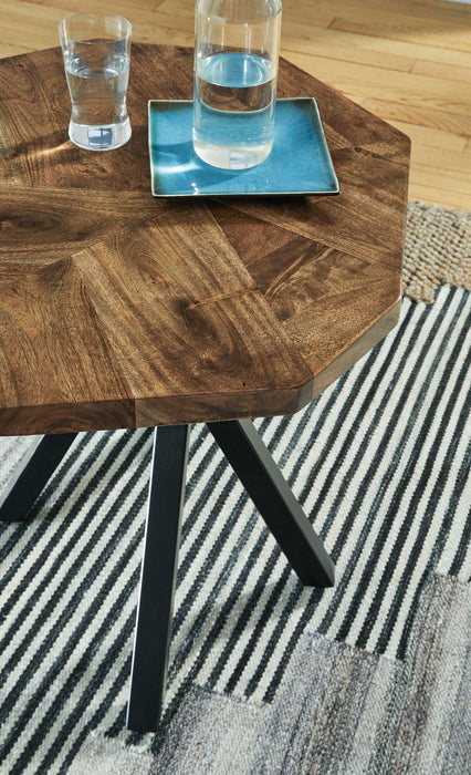 Haileeton Brown/Black End Table