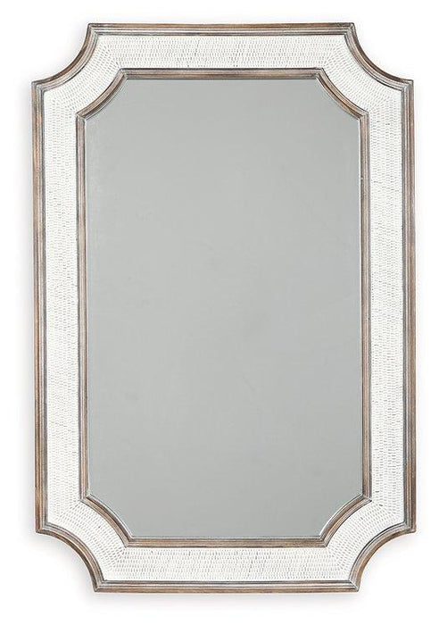 Howston Antique White Accent Mirror