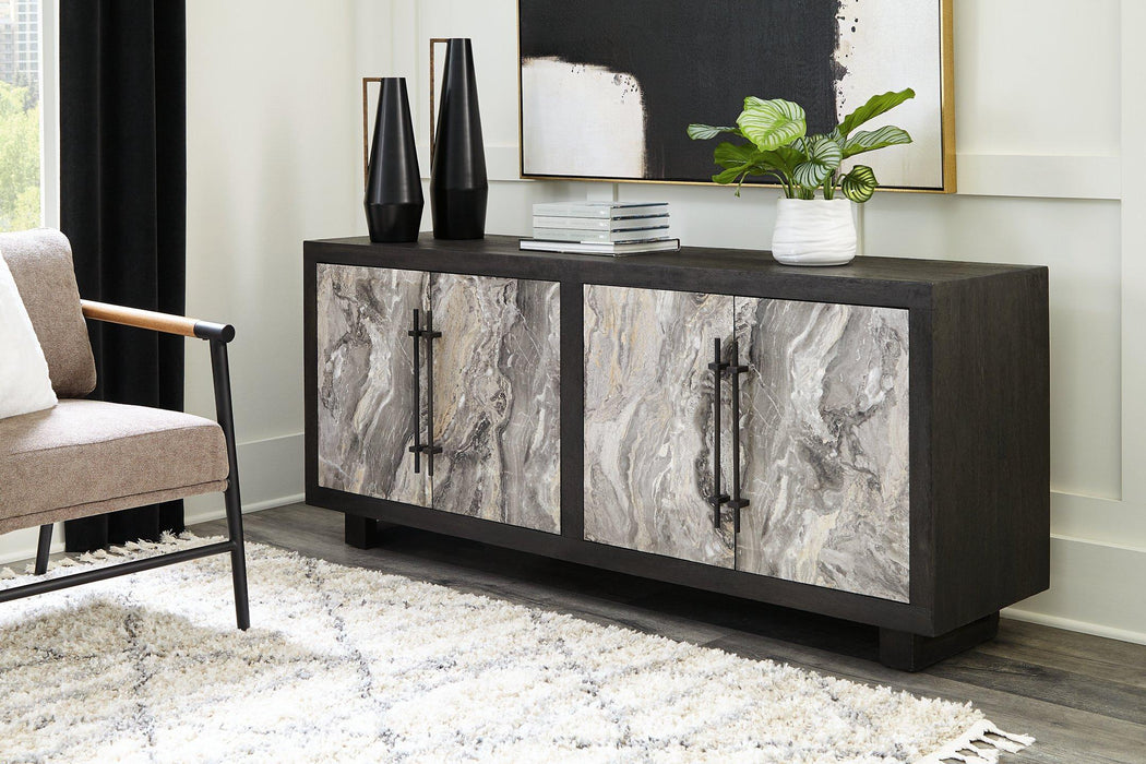 Lakenwood Black/Gray/Ivory Accent Cabinet