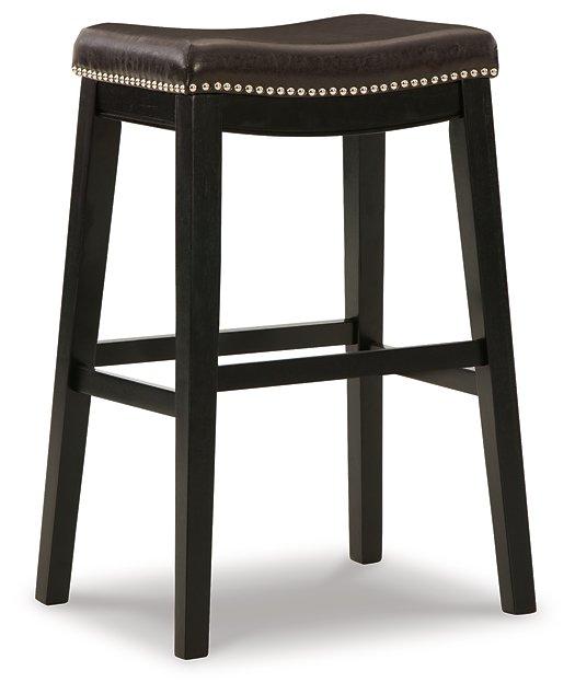 Lemante Dark Brown Bar Height Bar Stool