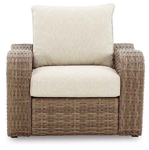 Sandy Bloom Lounge Chair with Cushion