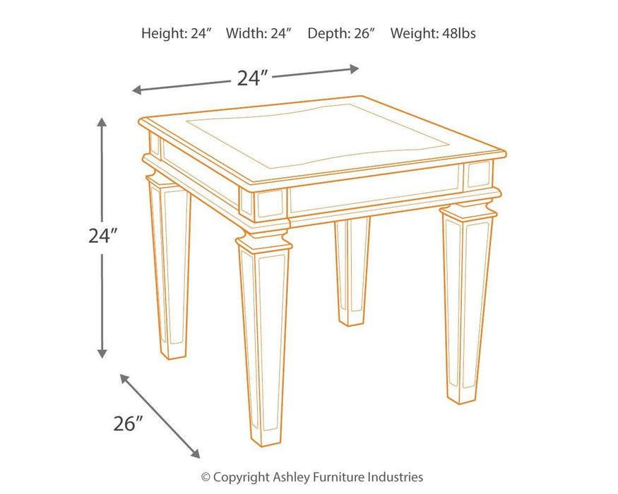 Tessani - Rectangular End Table