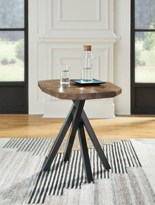 Haileeton Brown/Black End Table