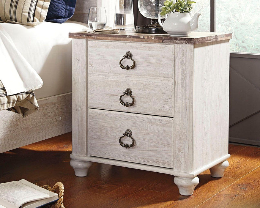 Willowton - Two Drawer Night Stand