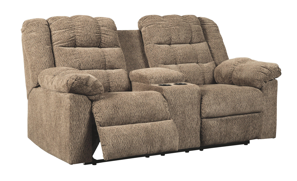 Workhorse - Dbl Rec Loveseat W/console