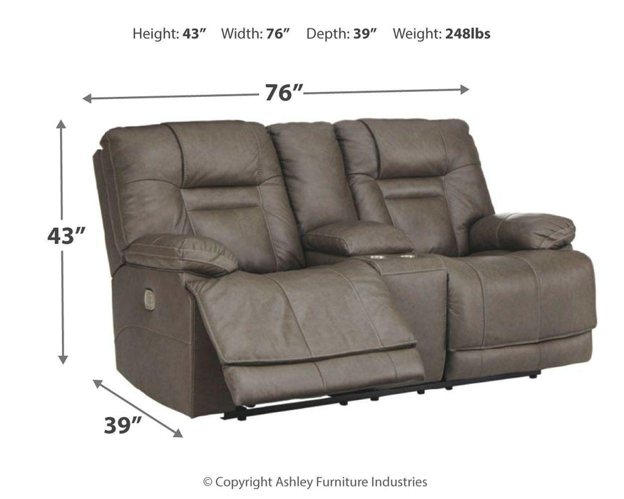 Wurstrow - Pwr Rec Loveseat/con/adj Hdrst