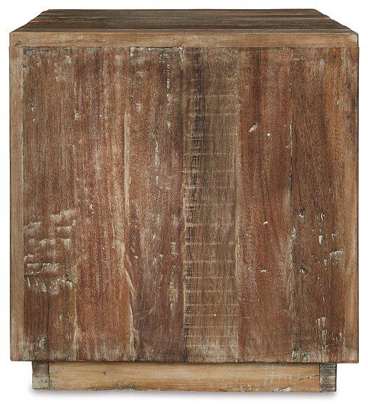 Randale Distressed Brown Accent Table