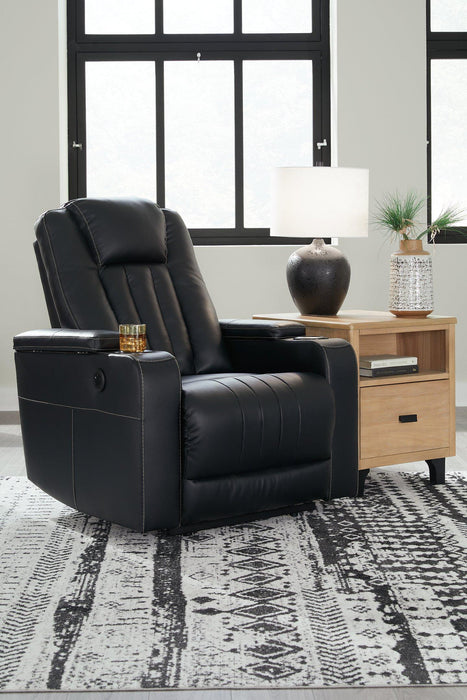 Center Point Black Recliner