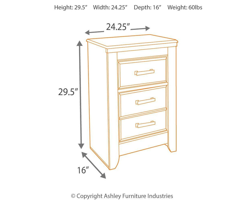 Juararo - Two Drawer Night Stand