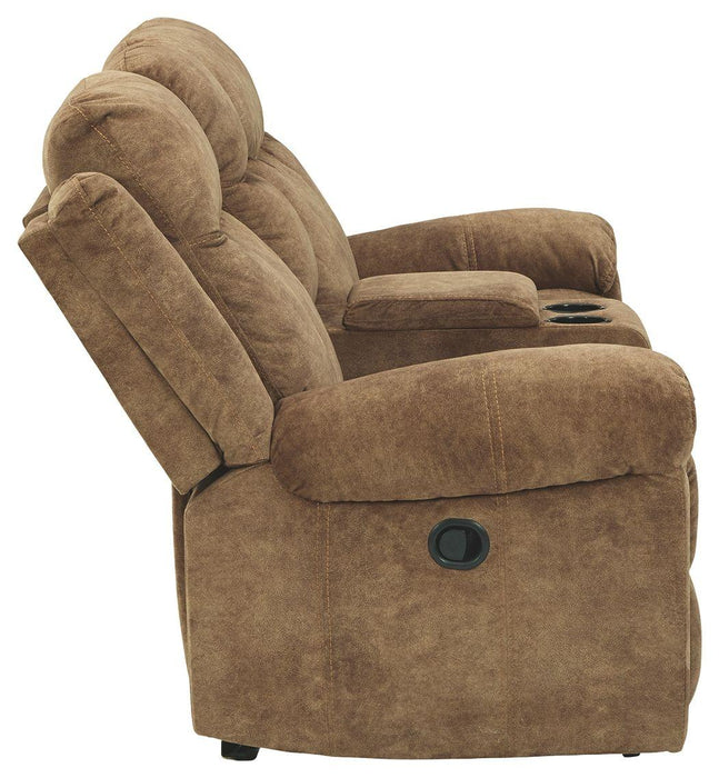 Huddle-up - Glider Rec Loveseat W/console