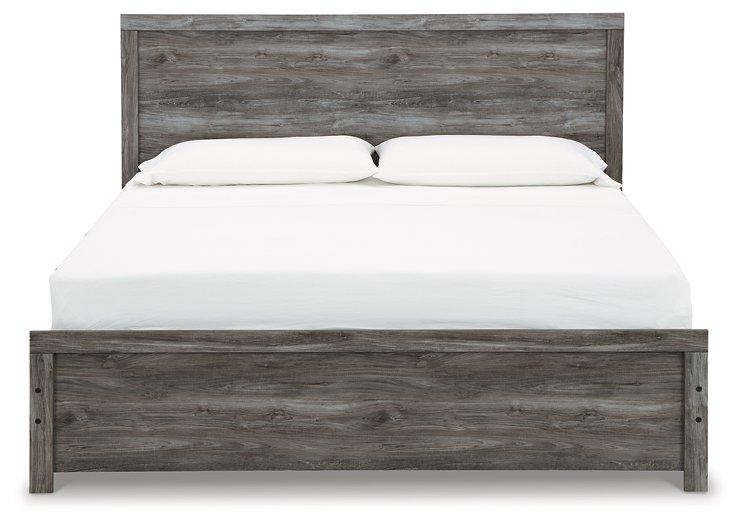 Bronyan Dark Gray King Panel Bed