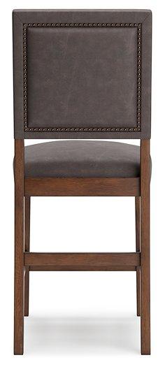 Benmara Grayish Brown/Brown Counter Height Bar Stool