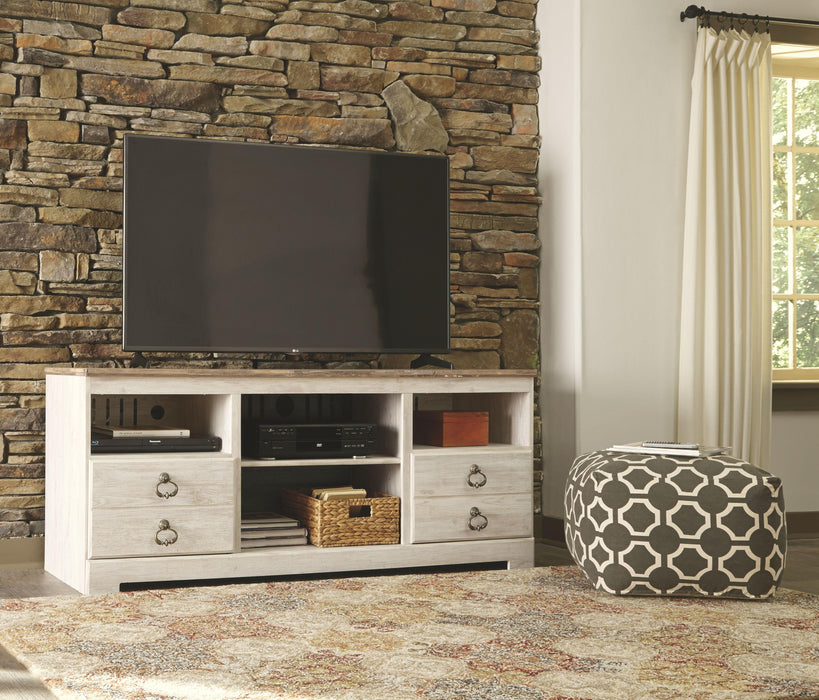 Willowton - Lg Tv Stand W/fireplace Option