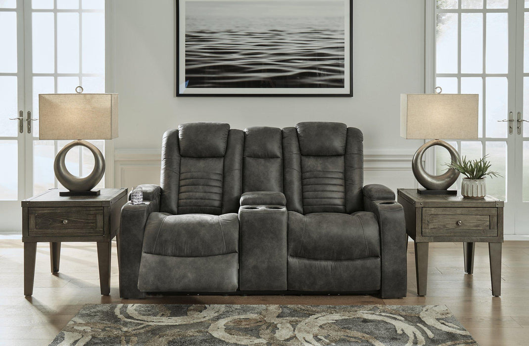 Soundcheck Storm Power Reclining Loveseat with Console